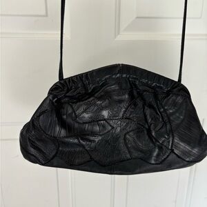 Black Clutch / purse with funky print